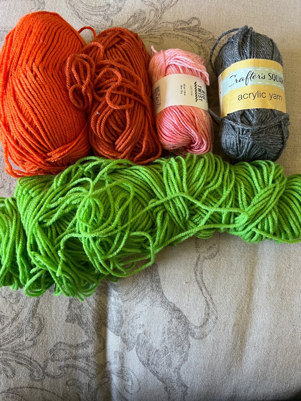Acrylic and Cotton Yarn Bundle